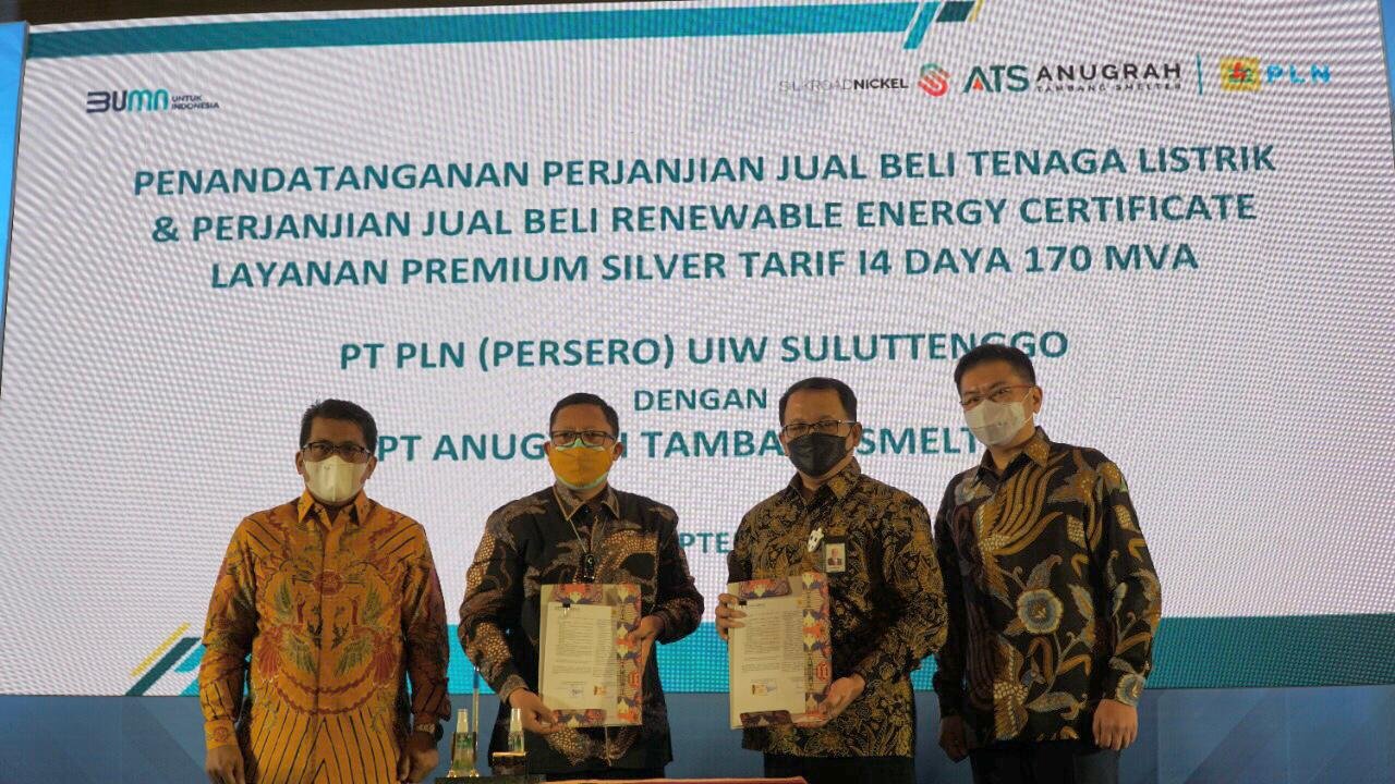 Pakai Rec Pln Pasok Listrik Ebt Mva Ke Smelter Di Kek Palu