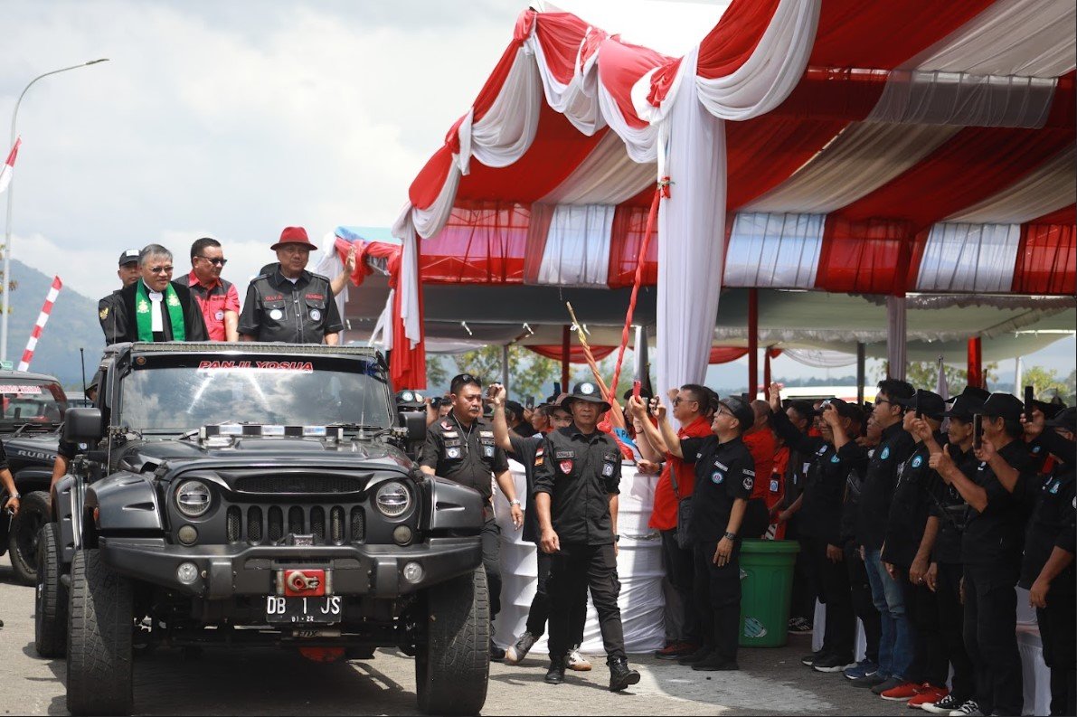 Apel Raya Sinode GMIM 2023 Ribuan Anggota Panji Yosua Banjiri Lapangan